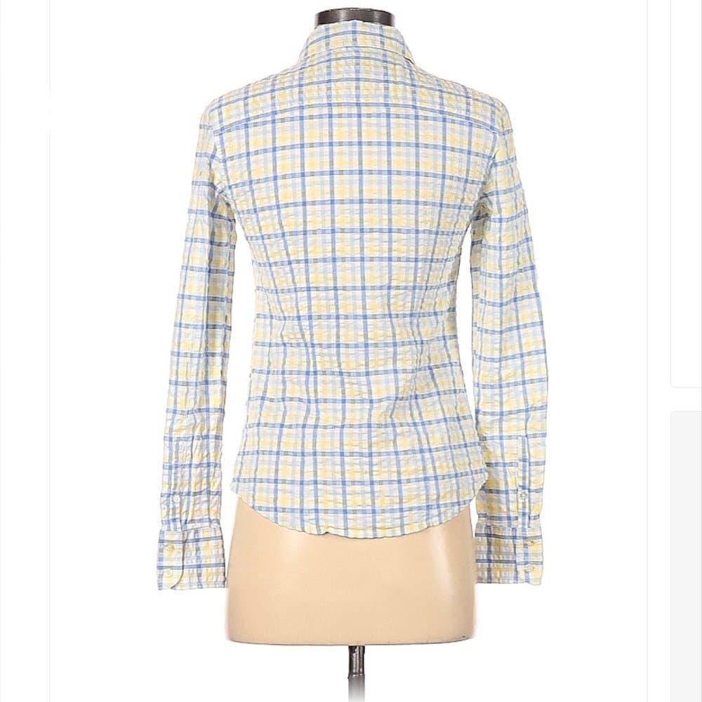 VINEYARD Vines Preppy Long Sleeve Button-Down Plaid Shirt Size 0 - Thumbnail 2