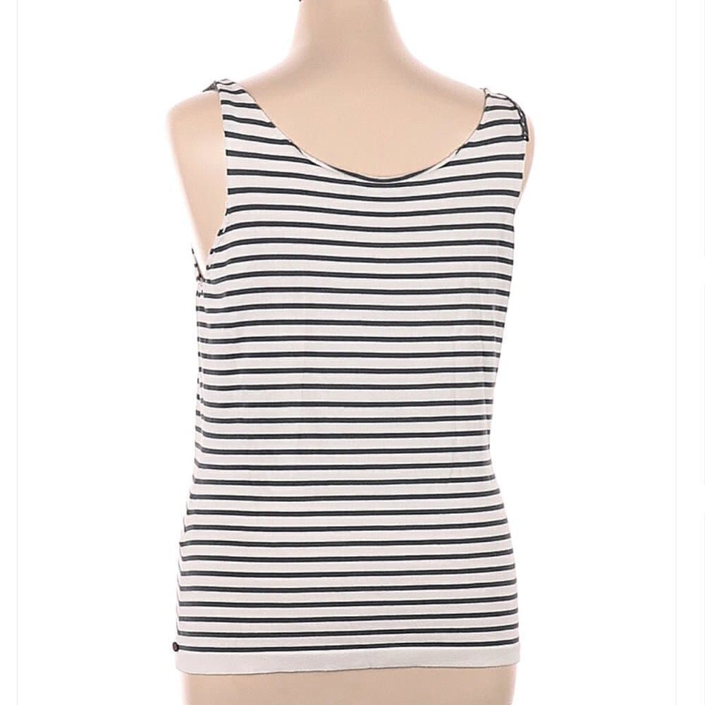 ISCHIKO Gray & White Dressy Tank Top Size 14 (5) - Thumbnail 2