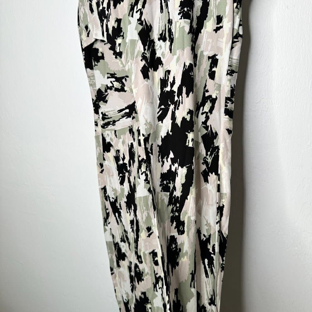 Hugo Boss Abstract Asymmetric Endrisa Faux Wrap Dress Size M - Thumbnail 4