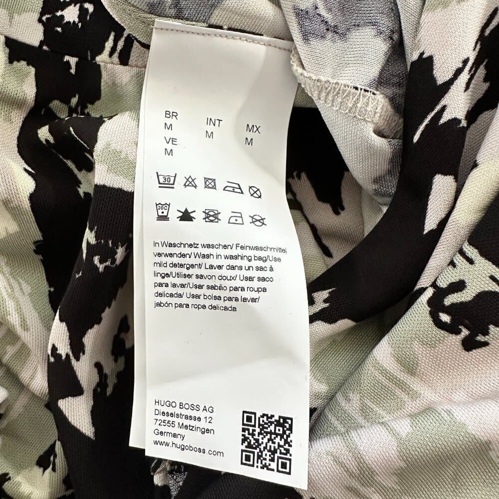 Hugo Boss Abstract Asymmetric Endrisa Faux Wrap Dress Size M - Thumbnail 9