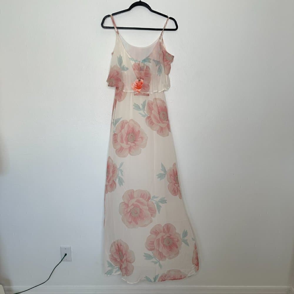 Show Me Your Mumu Caitlin Ruffle Maxi Floral Dress NWT Size XS - Thumbnail 4