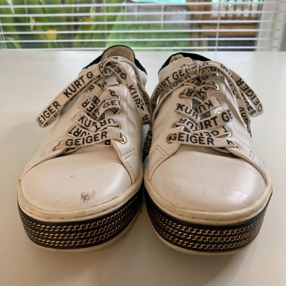 Kurt Geiger London White Lambert Sneakers Size 37 (US Size 7) - Thumbnail 3