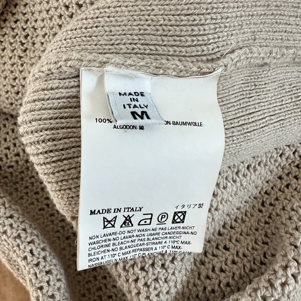 MM6 Martin Margiela Tan Sleeveless Long Knit crocheted Sweater Vest Sz Italy M - Thumbnail 6