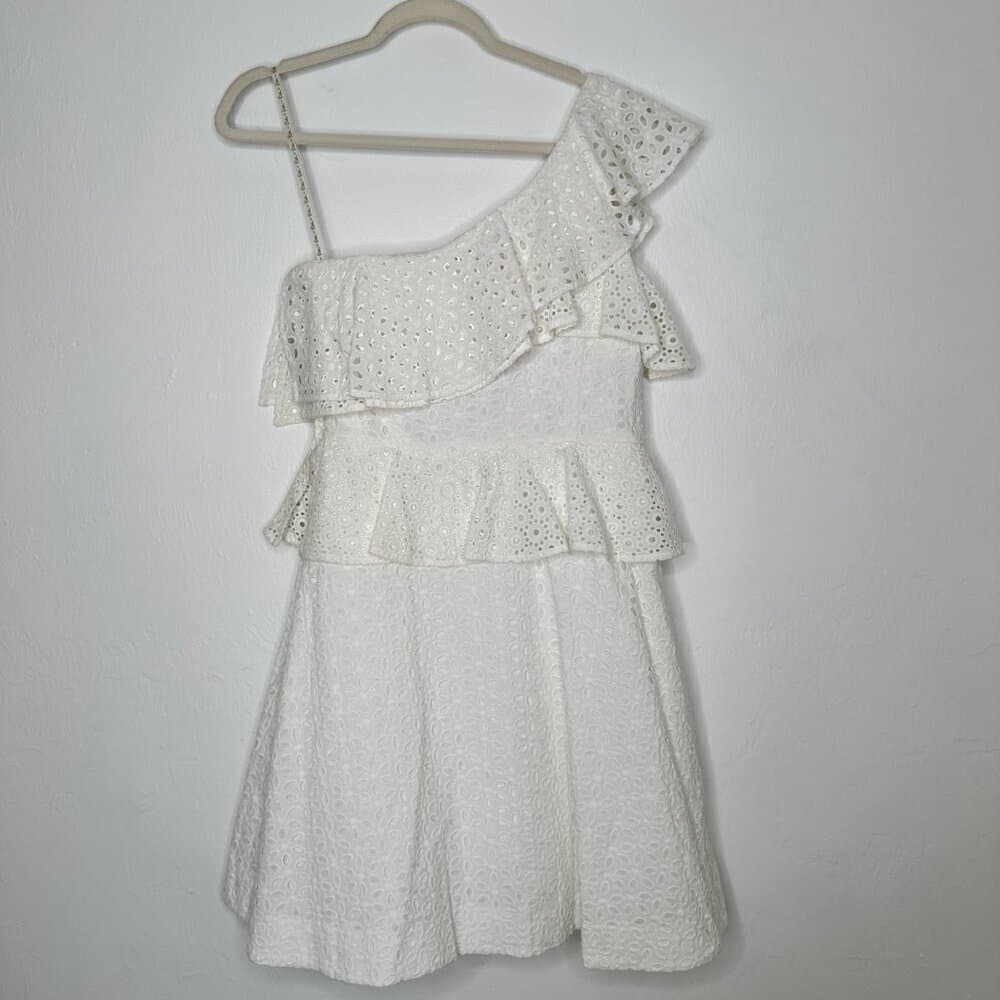 Lilly Pulitzer Josey Dress Resort White Flower Petal Eyelet Size 6 NEW - Thumbnail 6