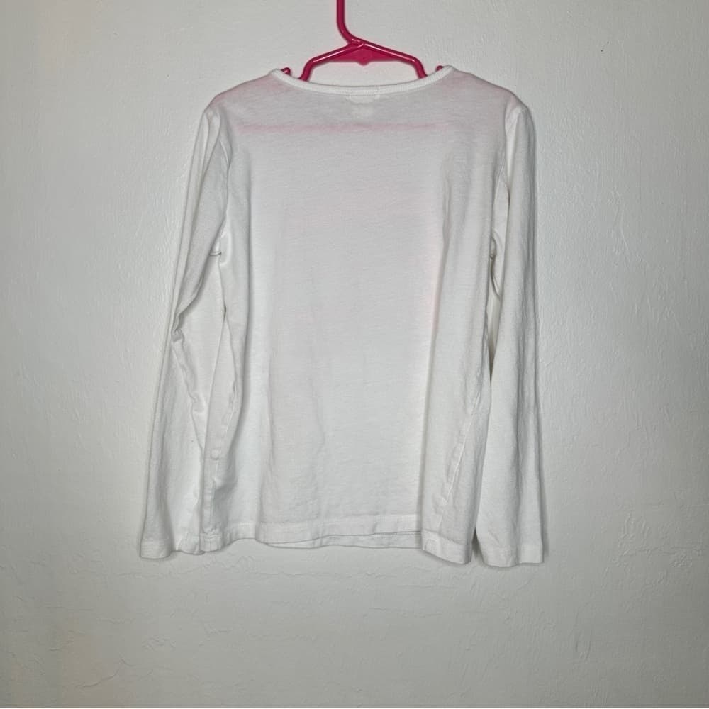 J Crew CrewCuts Long Sleeve Sequin Cake Shirt EUC Kids Size 10 - Thumbnail 3