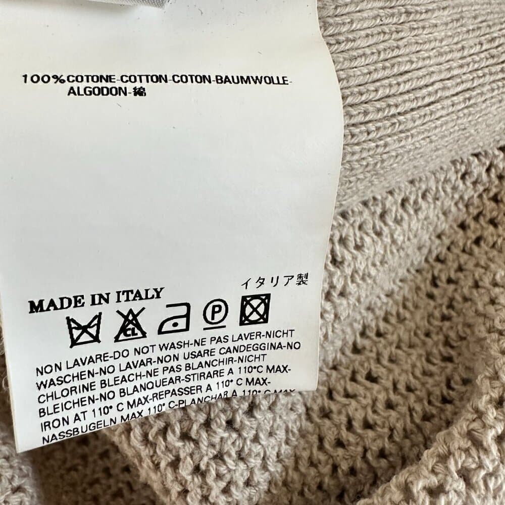 MM6 Martin Margiela Tan Sleeveless Long Knit crocheted Sweater Vest Sz Italy M - Thumbnail 7