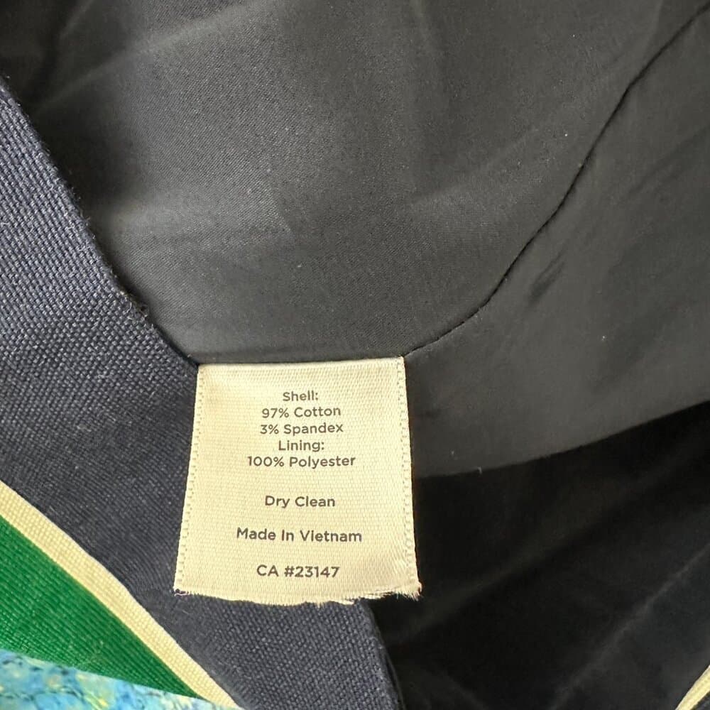 Talbots Green & Tan Pencil Skirt Size 16P - Thumbnail 6