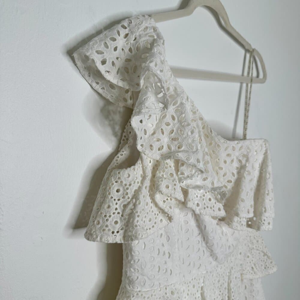 Lilly Pulitzer Josey Dress Resort White Flower Petal Eyelet Size 6 NEW - Thumbnail 5
