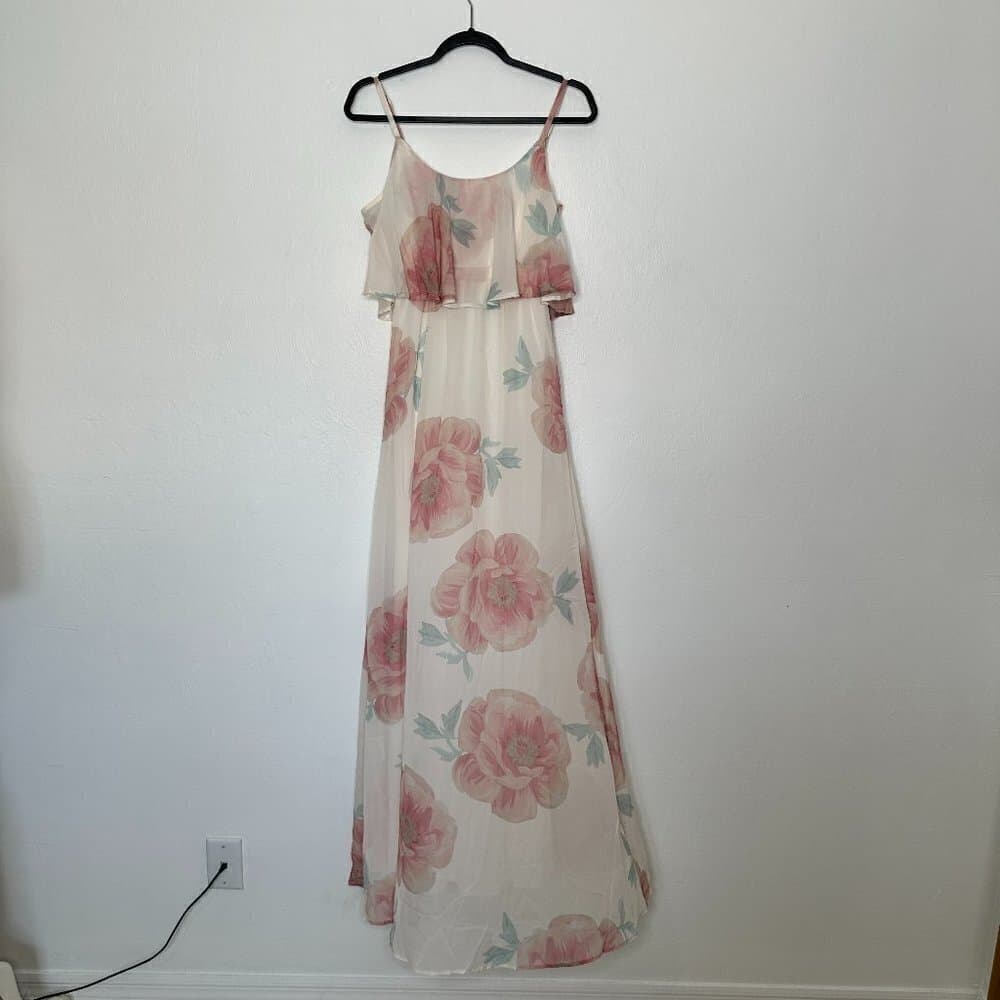 Show Me Your Mumu Caitlin Ruffle Maxi Floral Dress NWT Size XS - Thumbnail 2