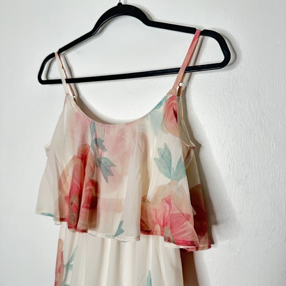 Show Me Your Mumu Caitlin Ruffle Maxi Floral Dress NWT Size XS - Thumbnail 3