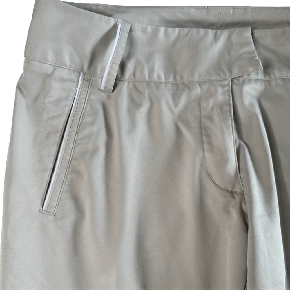 Adidas Sz 6 Climalite Capri Culottes Tan Pants Golf Fishing Outdoors Beachy - Thumbnail 2