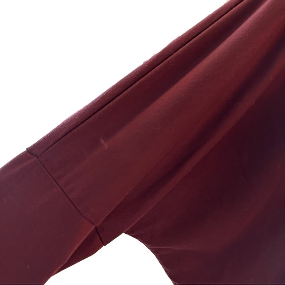 Athleta Maroon Long Sleeve Oversize Top Size M - Thumbnail 3