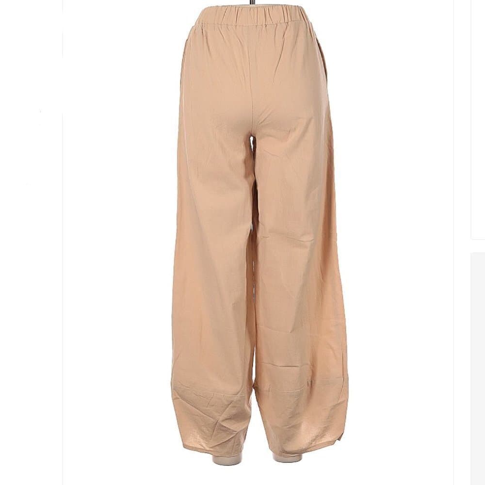 MISSLOOK Tan Lightweight Casual Pants Size S - Thumbnail 2