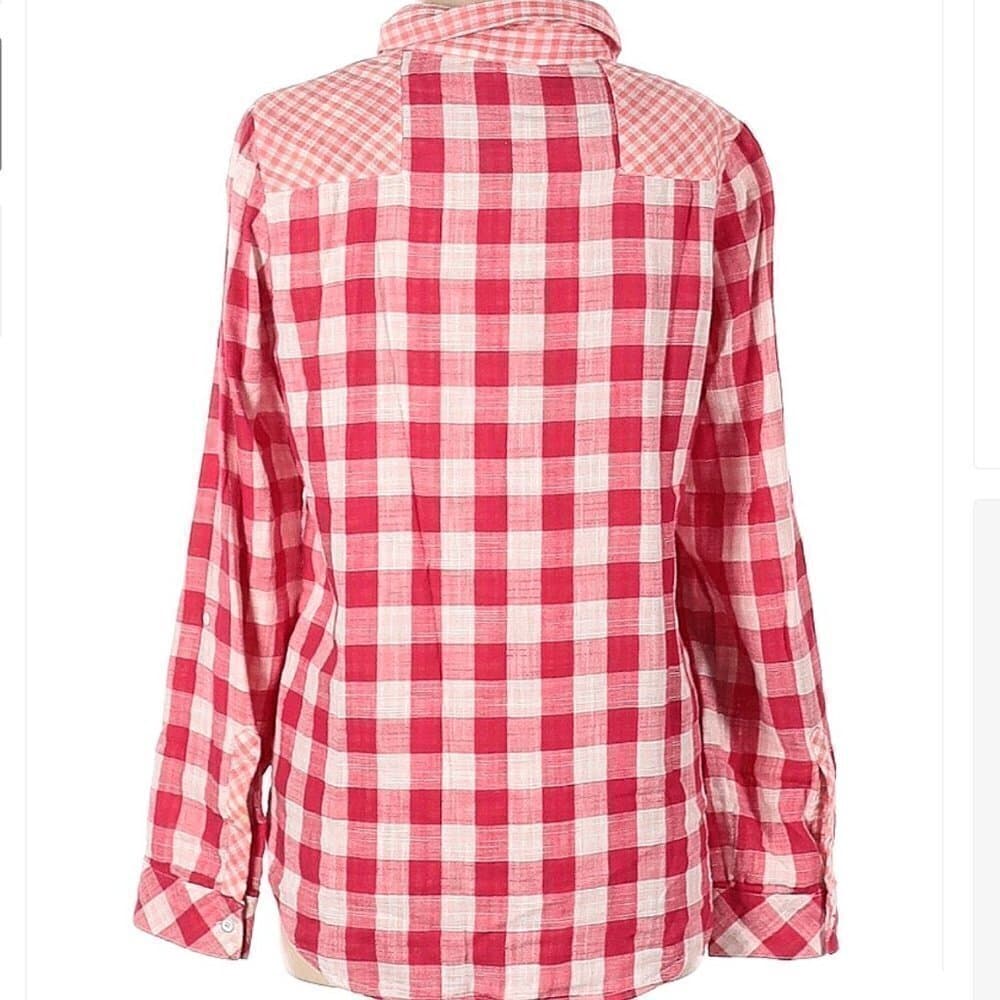 C&c California Long Sleeve Picnic Plaid Button-Down Shirt Size M - Thumbnail 2