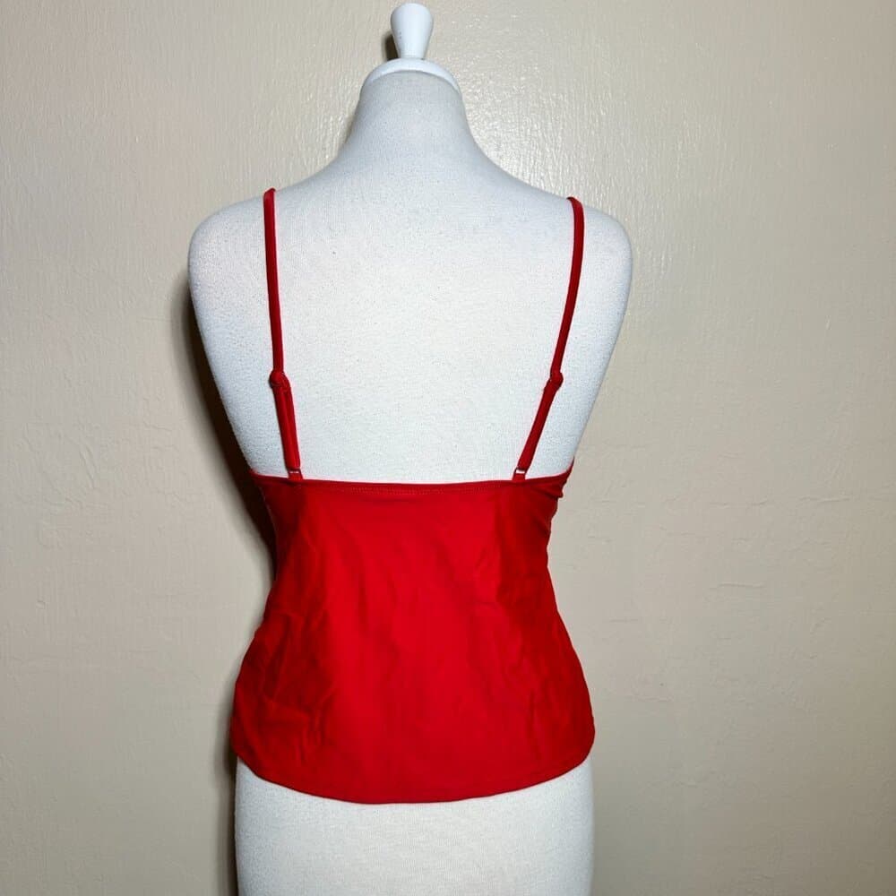 Old Navy Red Ruffle Tankini Top NWOT - Thumbnail 3