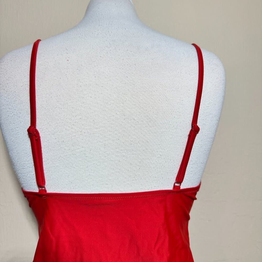Old Navy Red Ruffle Tankini Top NWOT - Thumbnail 4