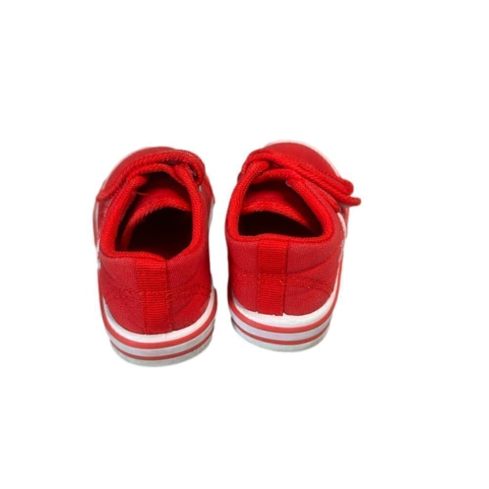BEVERLY Hills Polo Club Red & White Little Boys Velcro Sneakers Size 5 - Thumbnail 3