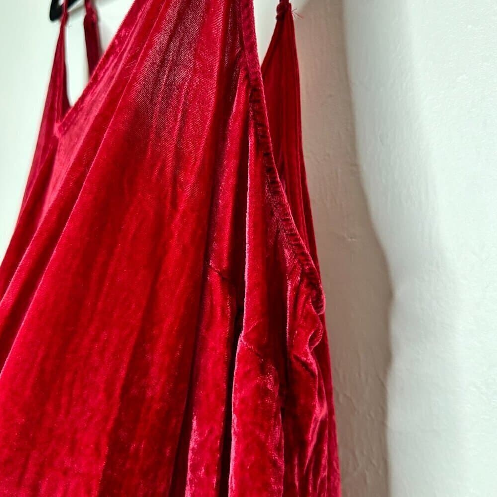 Torrid Sophie Velvet Swing Cami Red Plus #H44018 Size 3 (3X 22/24) - Thumbnail 4