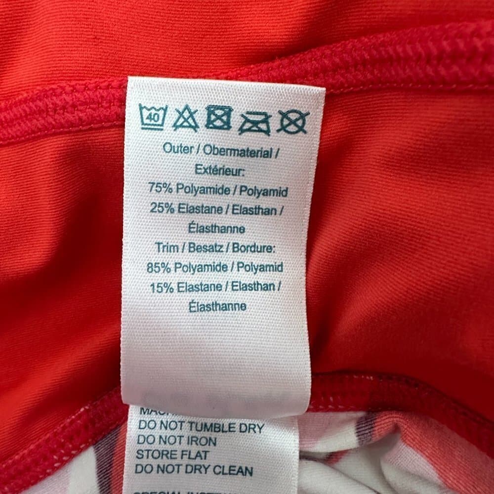 Boden Athletic Jacket Red With Geometric Print on the Side Size 8 - Thumbnail 8