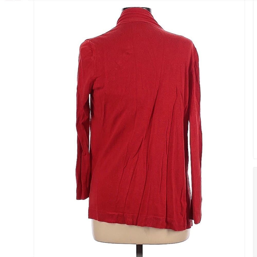 𝅺talbots Red Open Cardigan XS (OX) - Thumbnail 2