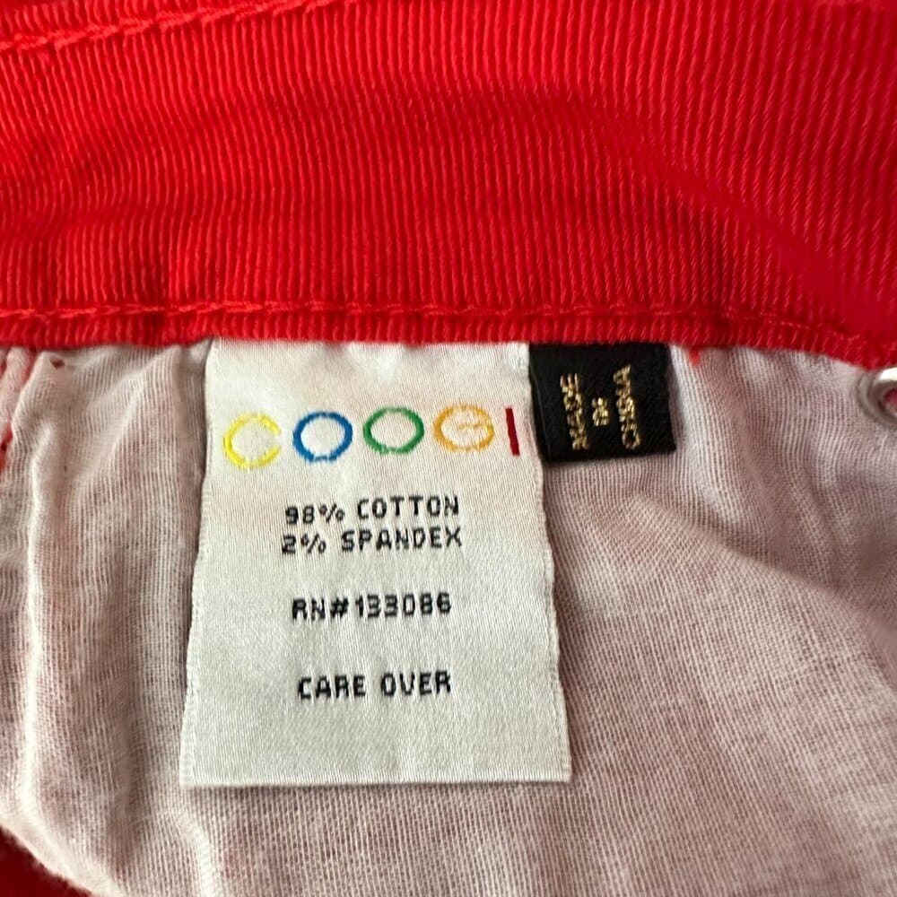 Coogi Red Capri Jeans Jeweled Backside Size 5/6 - Thumbnail 6
