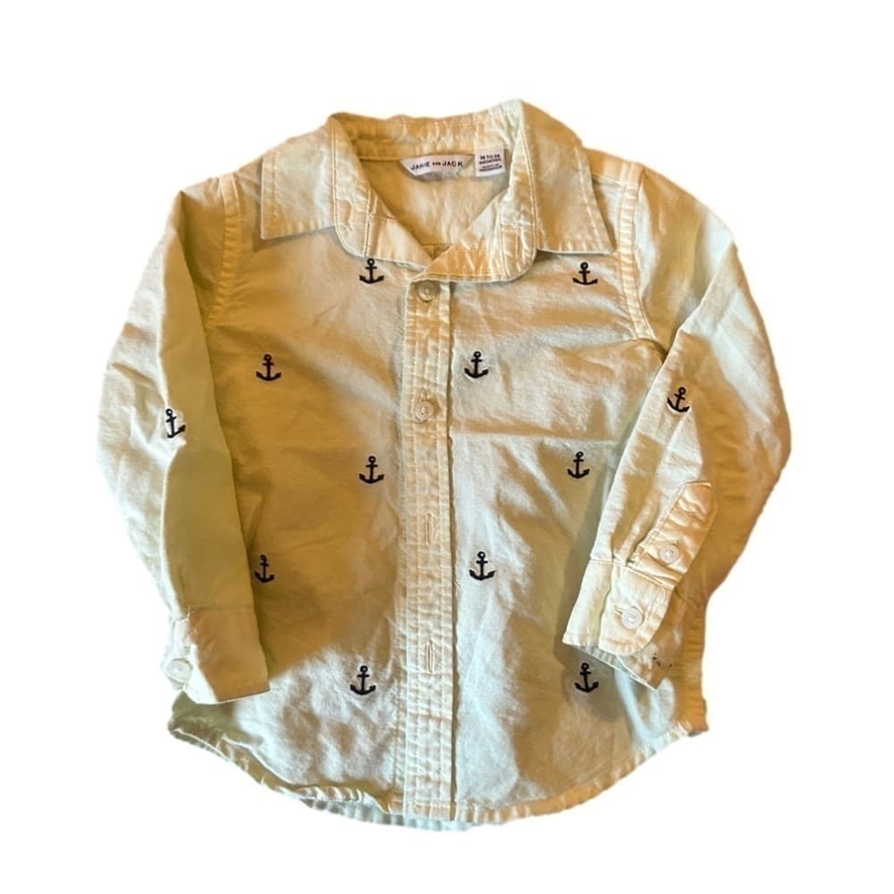 BUNDLE of Janie And Jack Boys Button Up Tops Size 18 Mos - Thumbnail 5