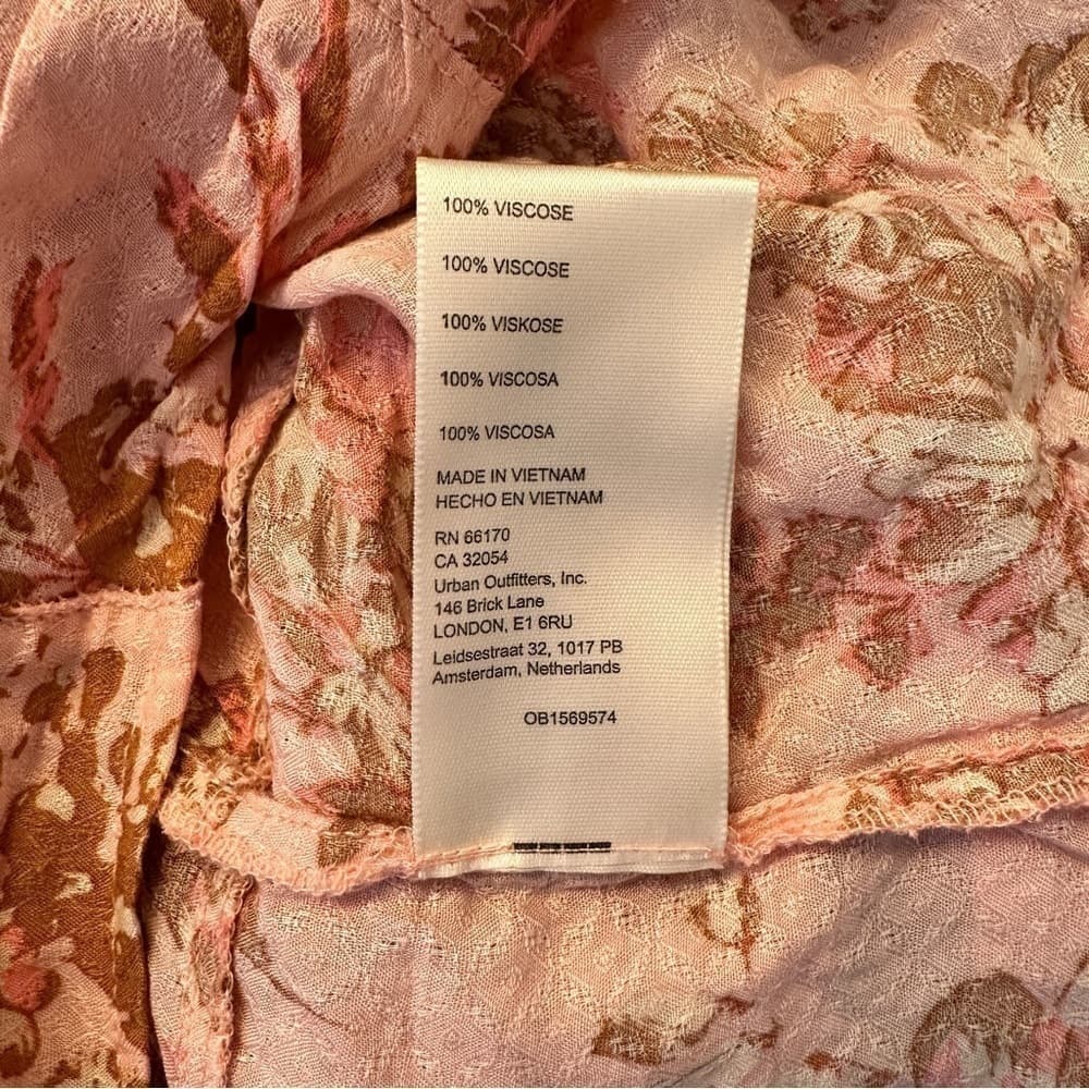 Nwt $98 FREE PEOPLE Hilary Floral Crop Top Pink Combo Size S - Thumbnail 8