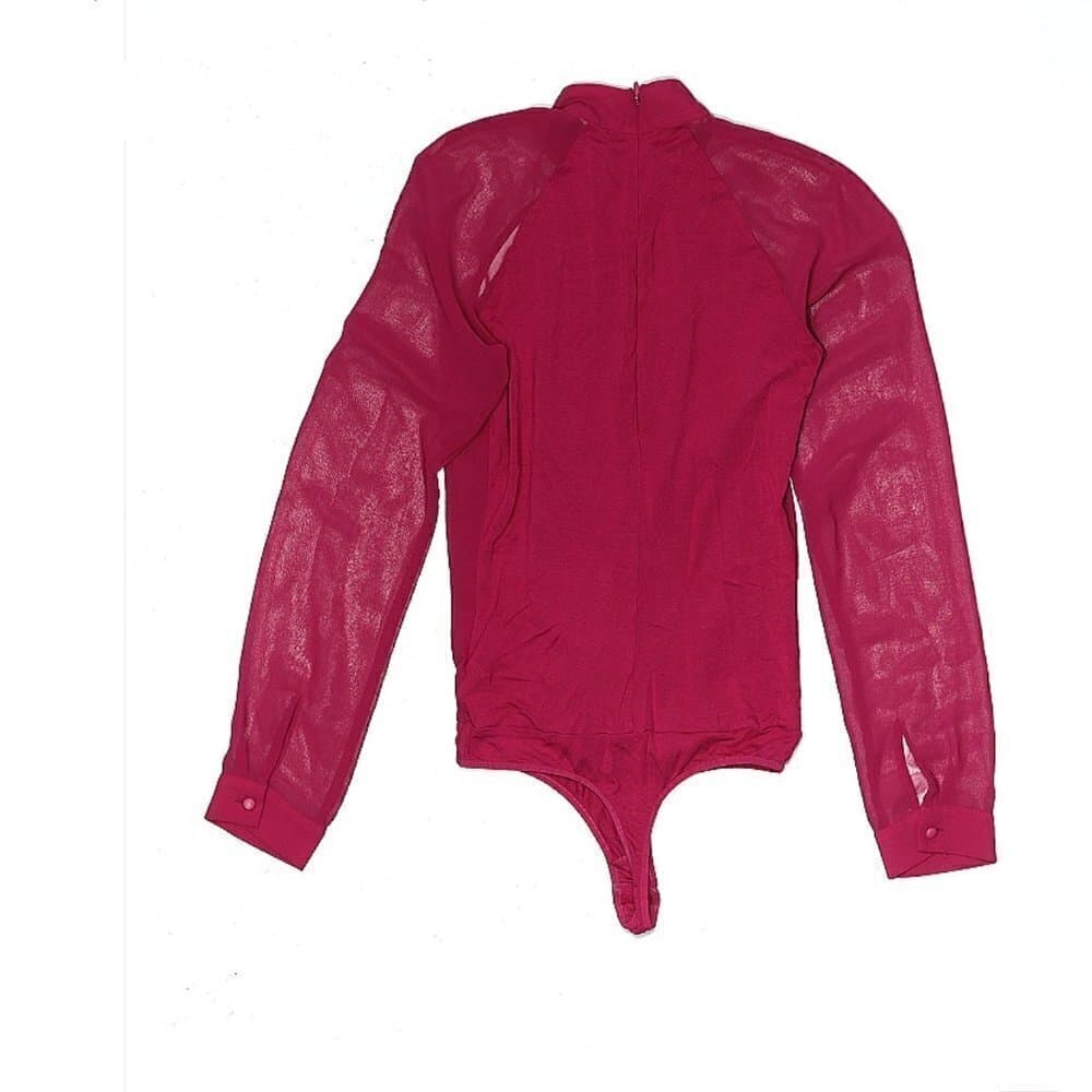 BEBE Pink Bodysuit Size XXS - Thumbnail 2