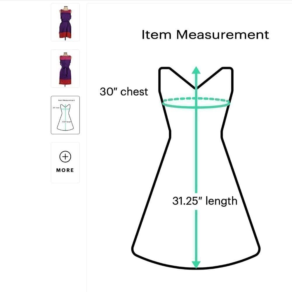 ELLE Sleeveless Color Block Dress Size 12 - Thumbnail 3