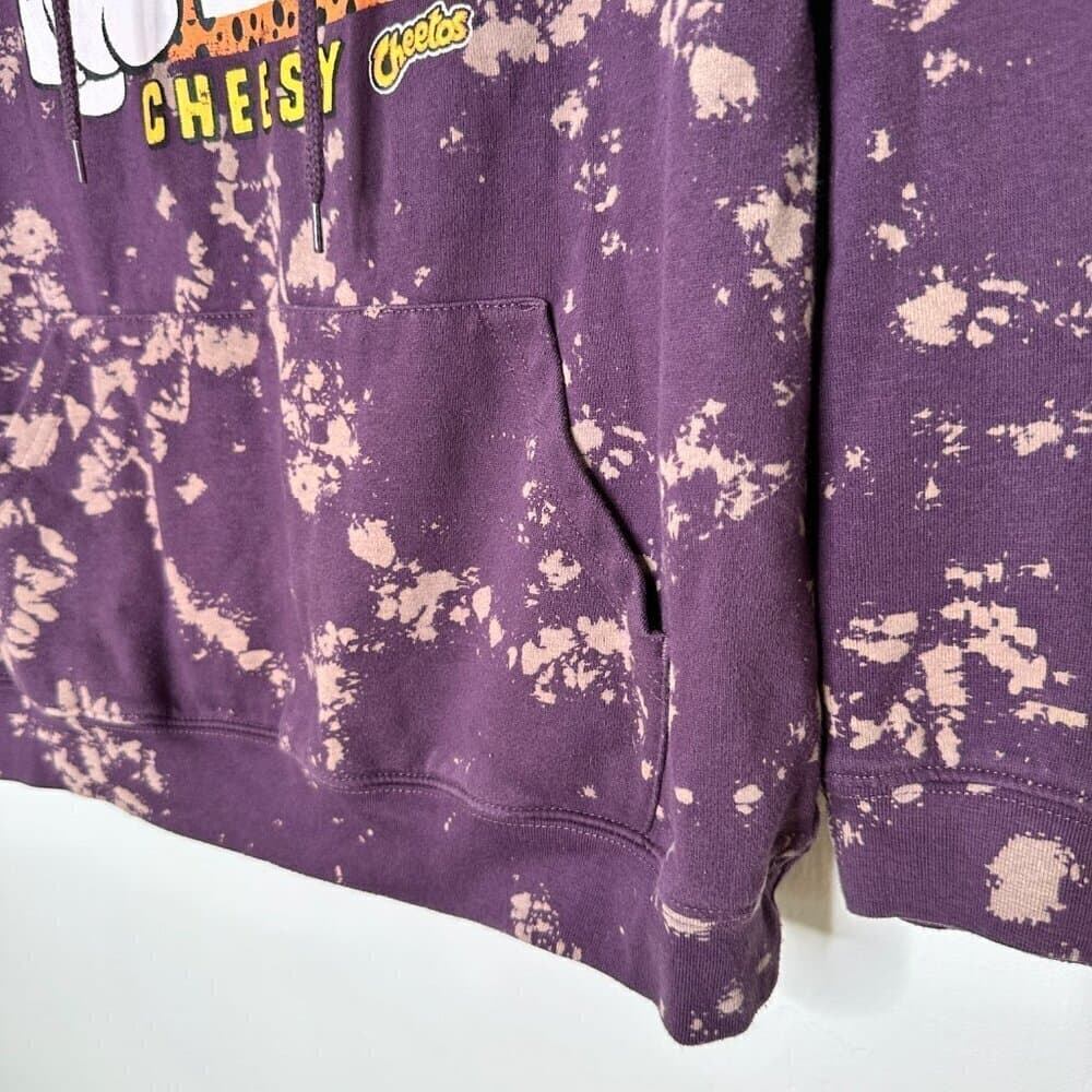 Cheetos Dangerously Cheesy Long Sleeve Tie-Dye Hoodie Size L - Thumbnail 2