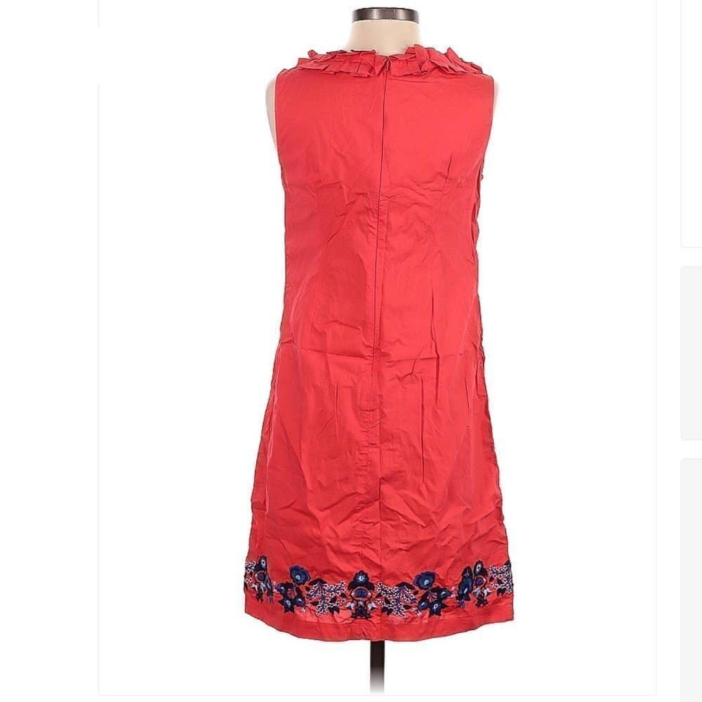 TALBOTS Sleeveless Ruffle Preppy Dress Size 4p (Petite) - Thumbnail 2