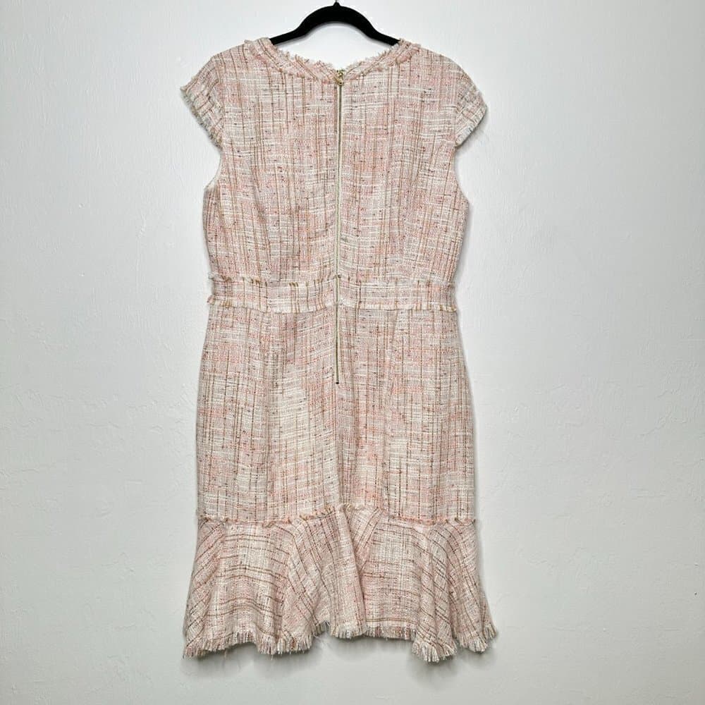 Nanette Lepore Tweed Flounce Dress Size 14 - Thumbnail 6