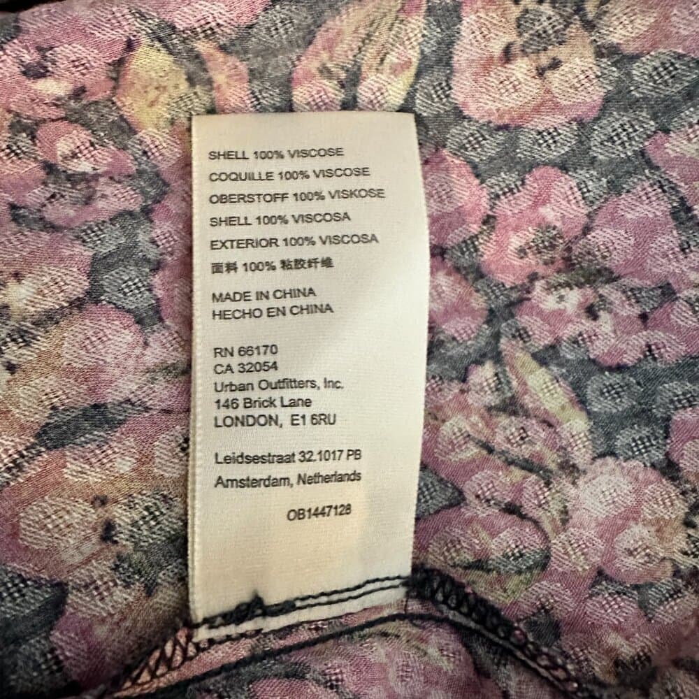 Free People Jael Printed Mini Dress size L NEW - Thumbnail 10