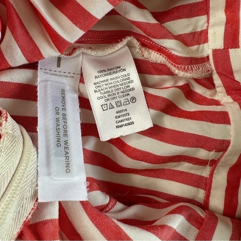 ANN Taylor Loft Size 10P Romper Sleeveless Ruffle Tie Summer Coastal Spring - Thumbnail 7