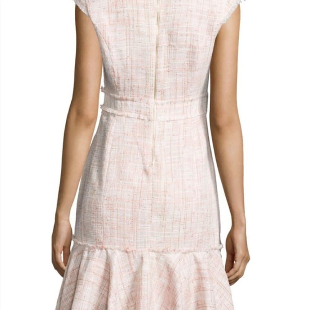 Nanette Lepore Tweed Flounce Dress Size 14 - Thumbnail 2