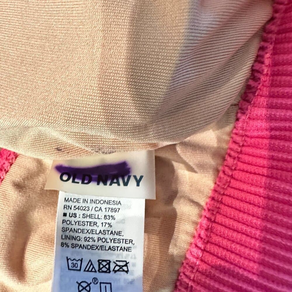 Old Navy Pink Tie Front Keyhole Opening Size S NWOT - Thumbnail 7