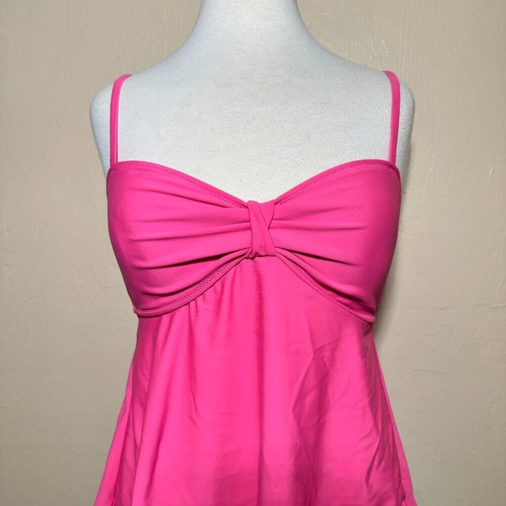 Old Navy Red Ruffle Tankini Top NWOT - Thumbnail 2