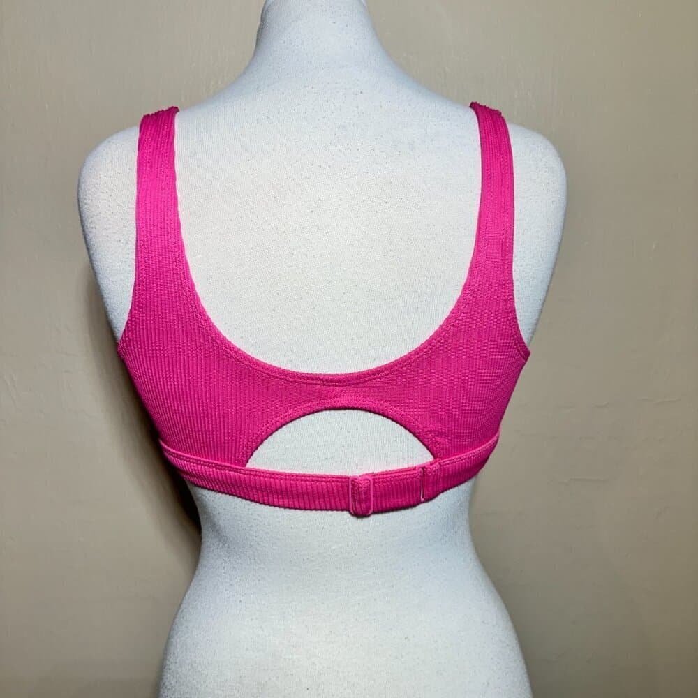 Old Navy Pink Tie Front Keyhole Opening Size S NWOT - Thumbnail 4