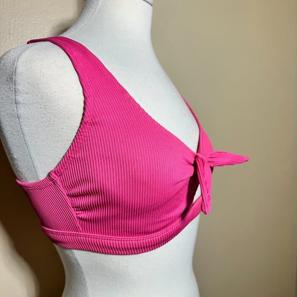 Old Navy Pink Tie Front Keyhole Opening Size S NWOT - Thumbnail 3