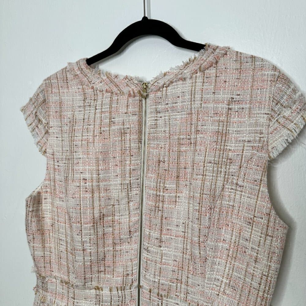 Nanette Lepore Tweed Flounce Dress Size 14 - Thumbnail 7