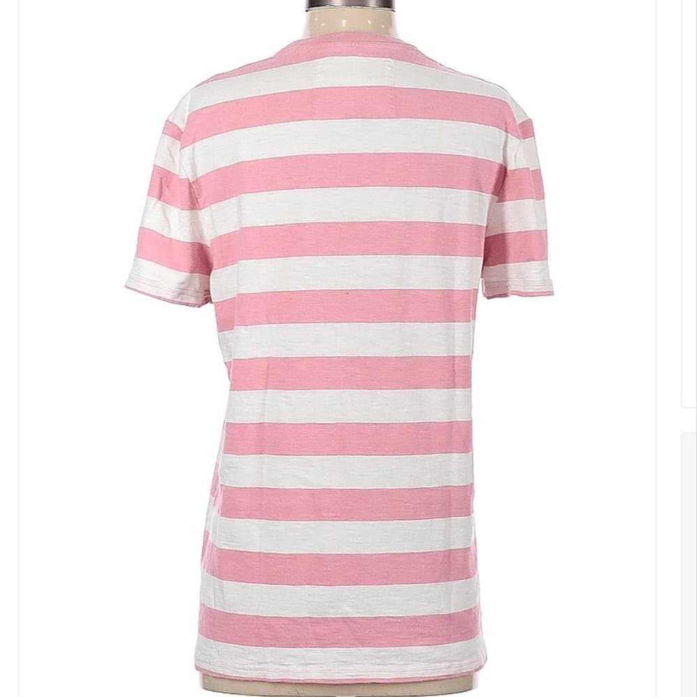 JACK Wills Pink & White Short Sleeve T-Shirt Size S - Thumbnail 2