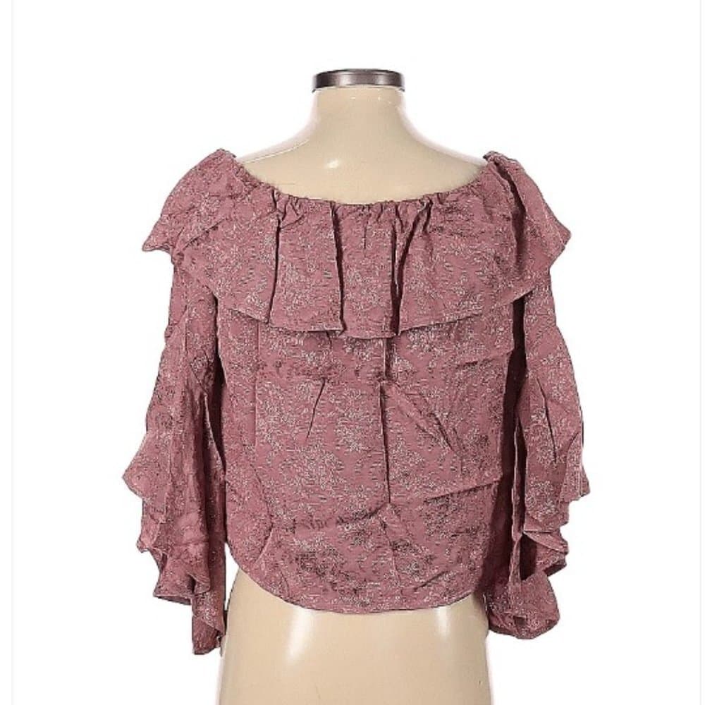 Maven West Pink Long Sleeve Blouse Size XS - Thumbnail 2