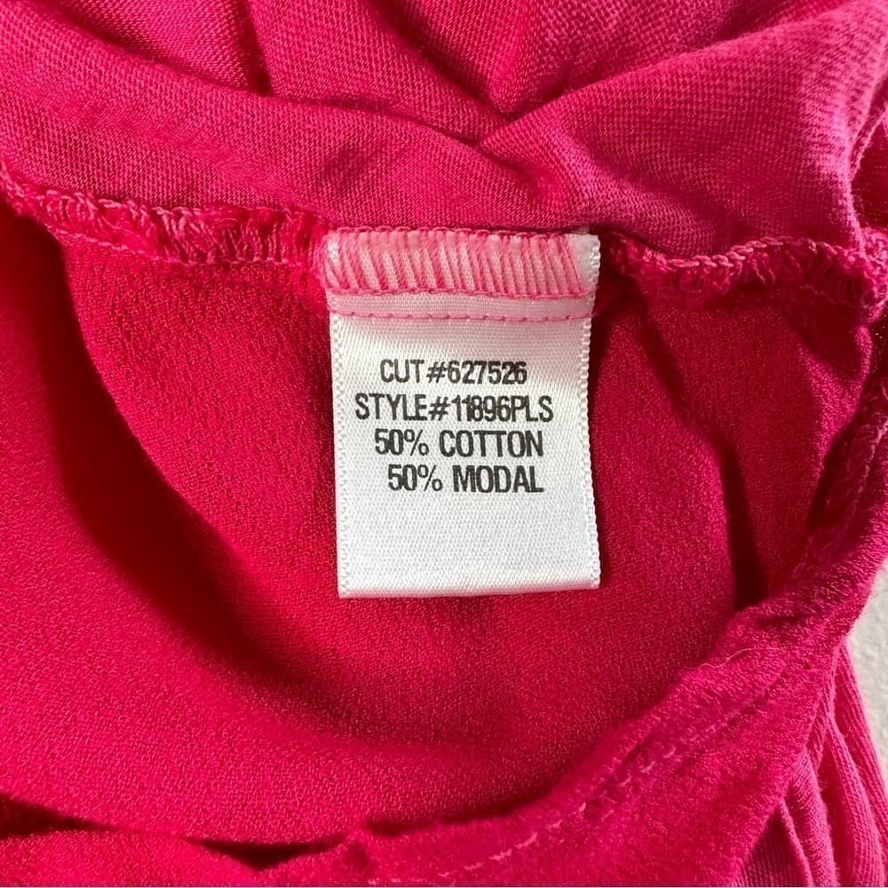 XCVI Mixed Media Pink Sleeveless Tank Top Size 2X Beach Summer Vacation - Thumbnail 5