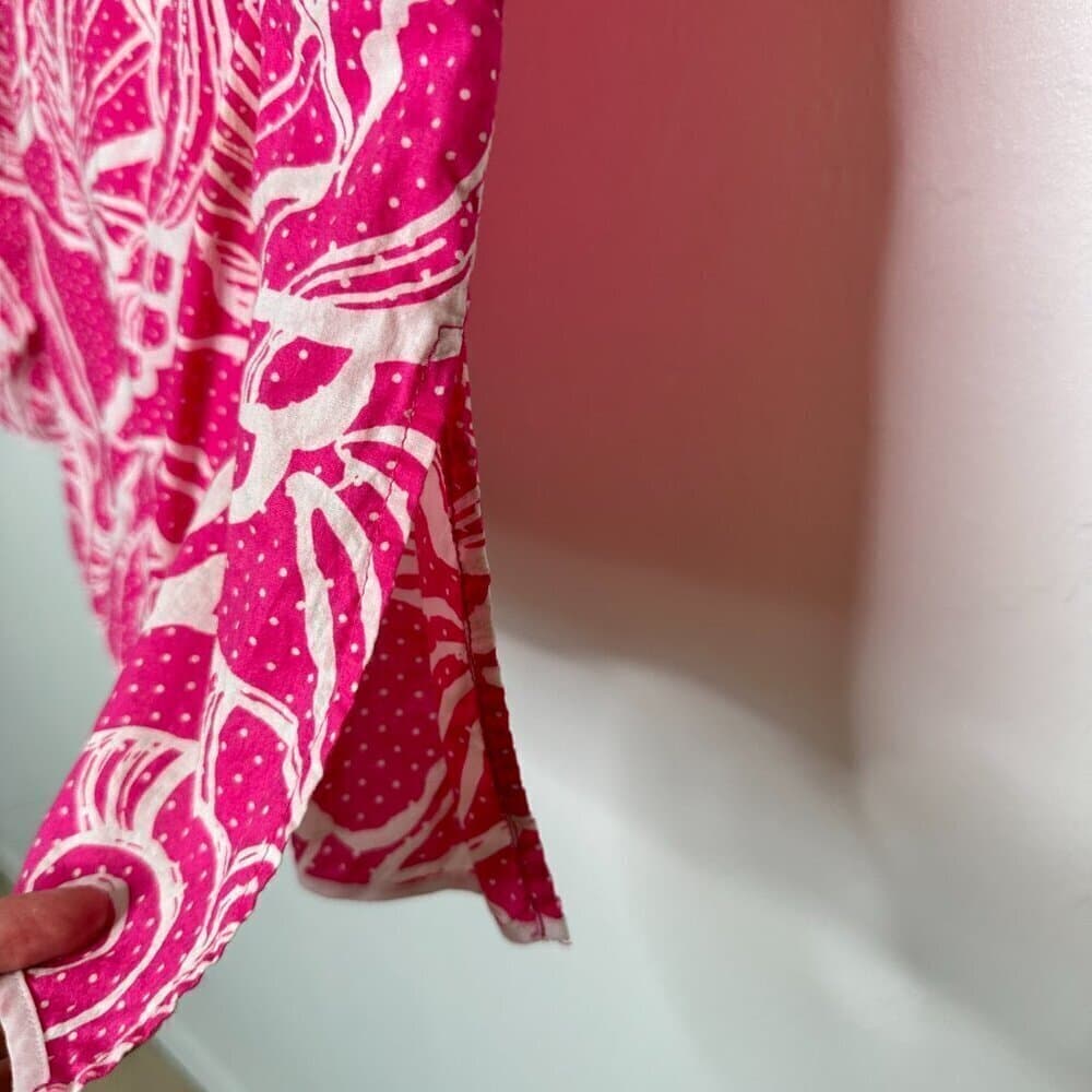 Lilly Pulitzer Seashell Coverup, Pink/Teal Womens Size M - Thumbnail 2