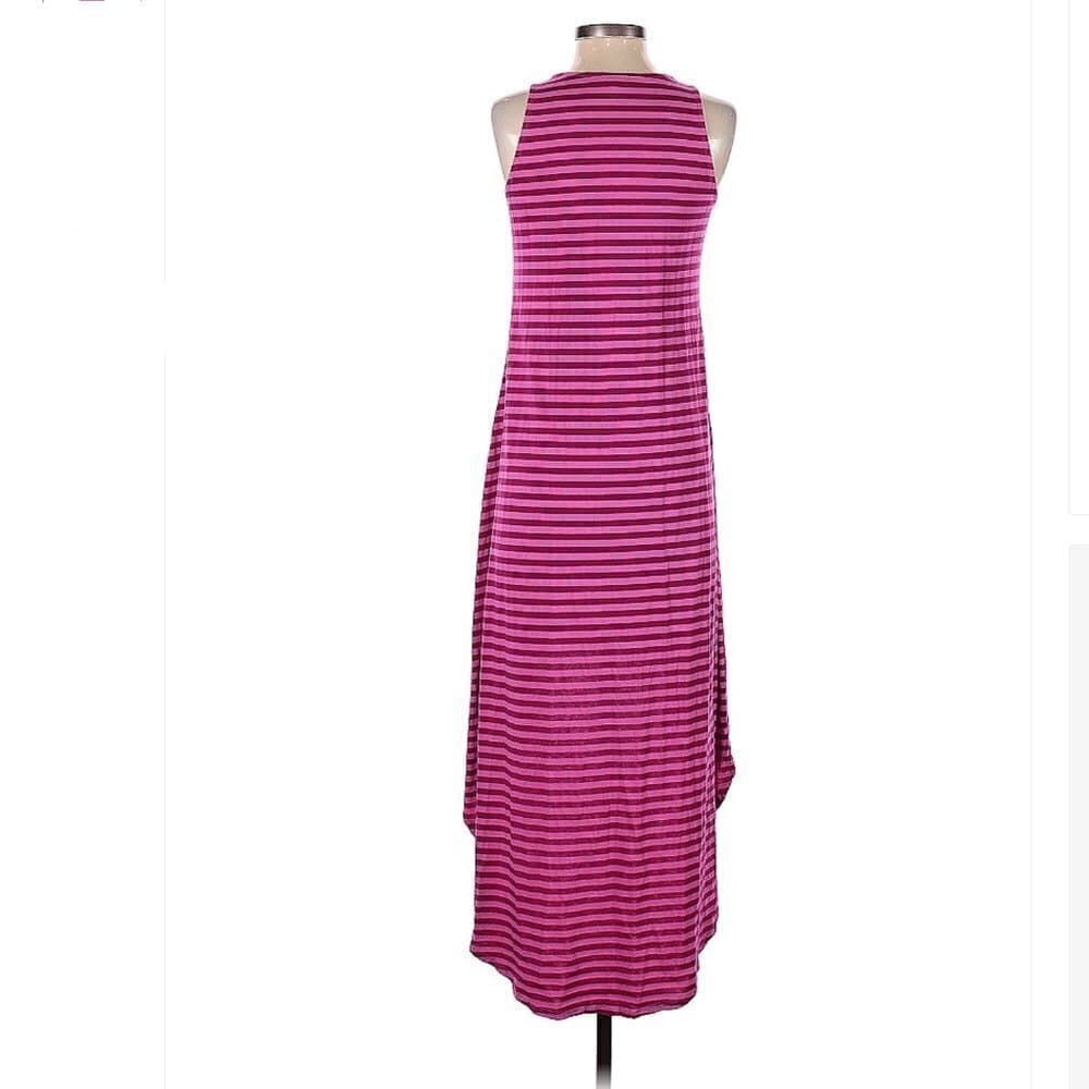 SPLENDID Striped High Low Maxi Sleeveless Casual Dress Size S - Thumbnail 2