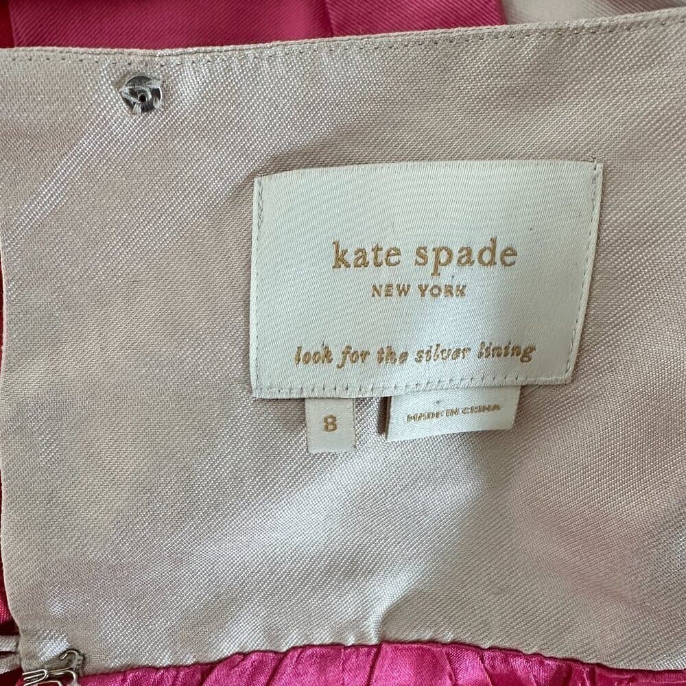 Kate Spade NY Silk Blend Eileen Halter Dress Sz 8 - Thumbnail 7