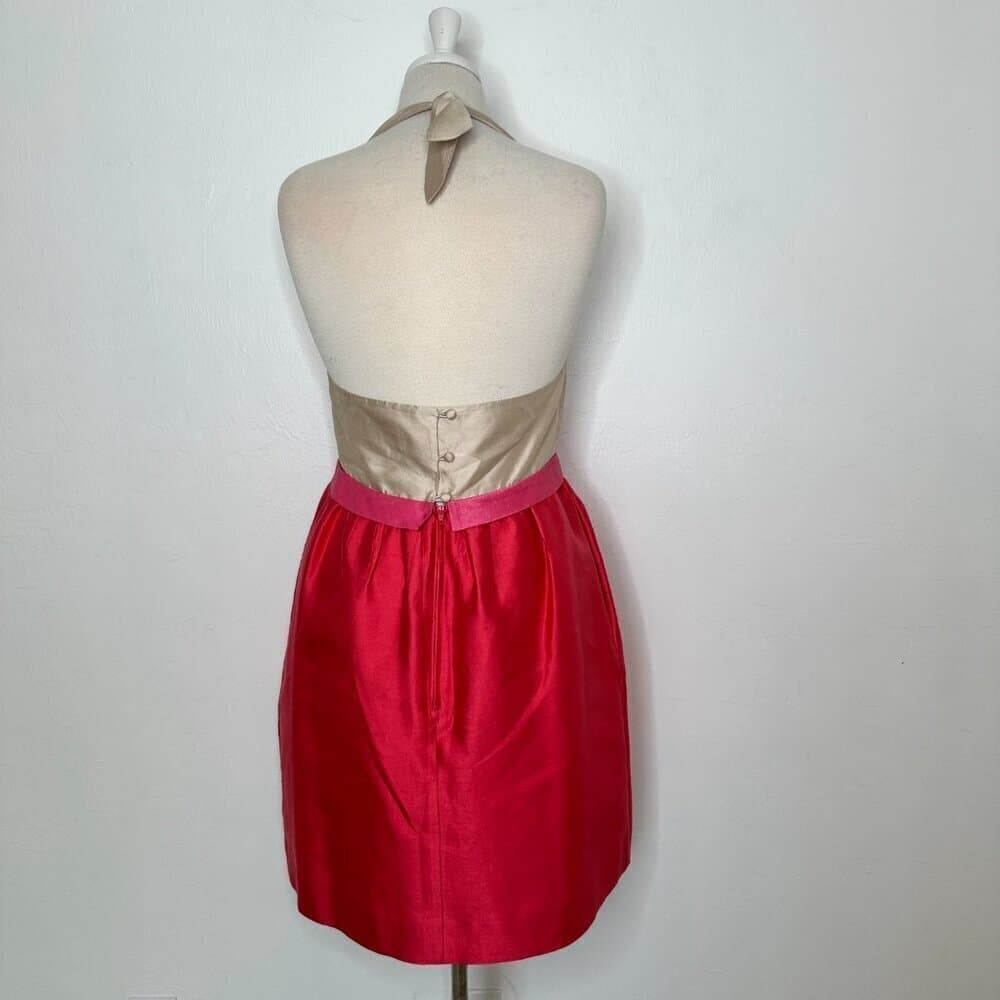 Kate Spade NY Silk Blend Eileen Halter Dress Sz 8 - Thumbnail 5