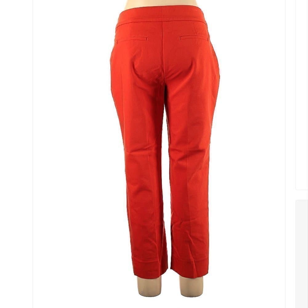 𝅺PETER Nygard Ankle Orange Work Business Dress Pants Size 12 - Thumbnail 2