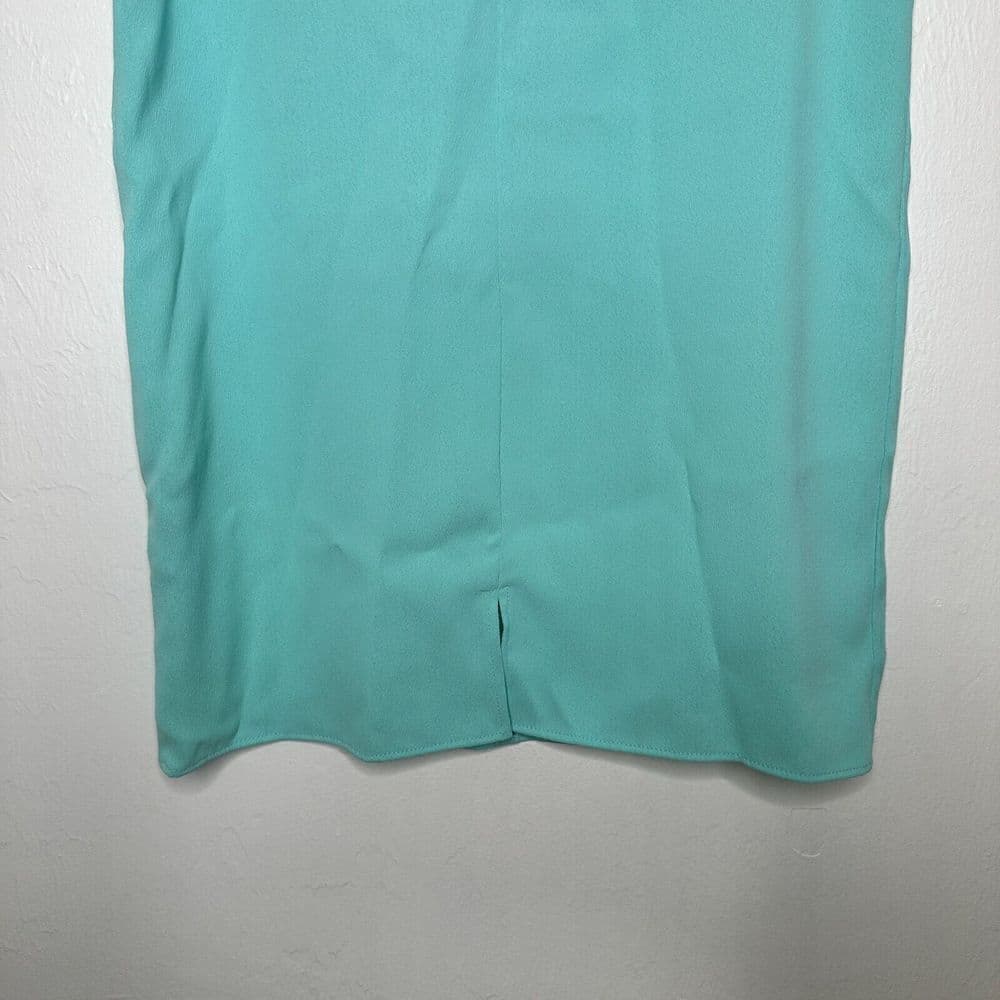 Everly Green V-Neck Office Work Beachy Sleeveless Dress Size M - Thumbnail 4