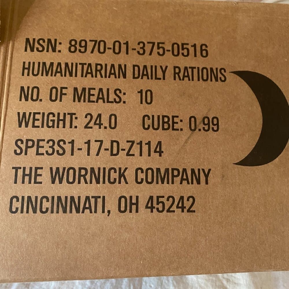 2 NEW HUMANITARIAN MREs [Inspection 12/20] Meals Ready To Eat - Thumbnail 3